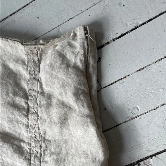 Vintage GAP Cream A-Line Women's Skirt, Linen